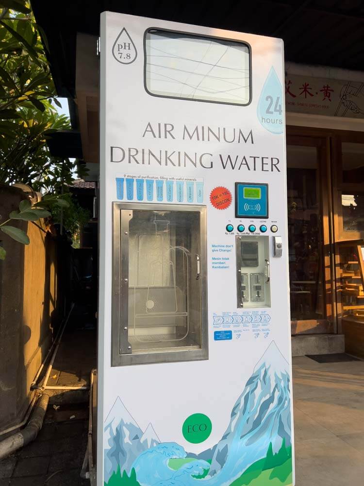 water purifier and uv light machine bali drinking water