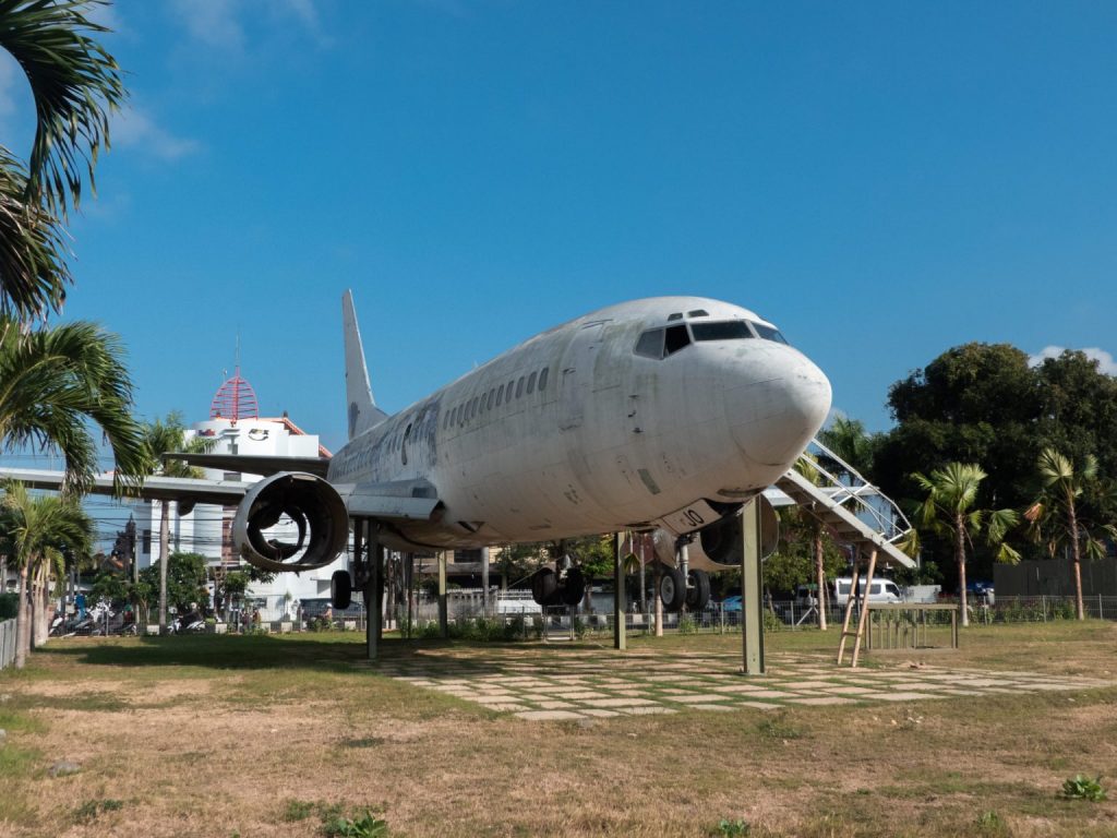 abandoned plane in uluwatu