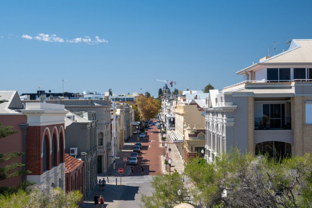 Fremantle old town colonial buildings