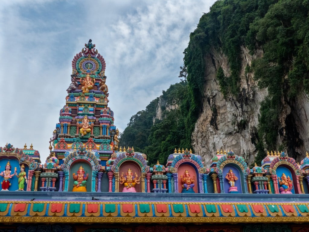 Batu Caves good weather blue sky