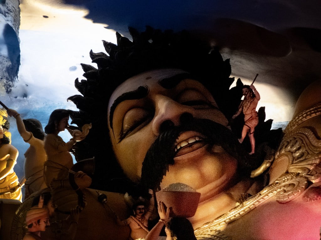 Ramayana Cave statue