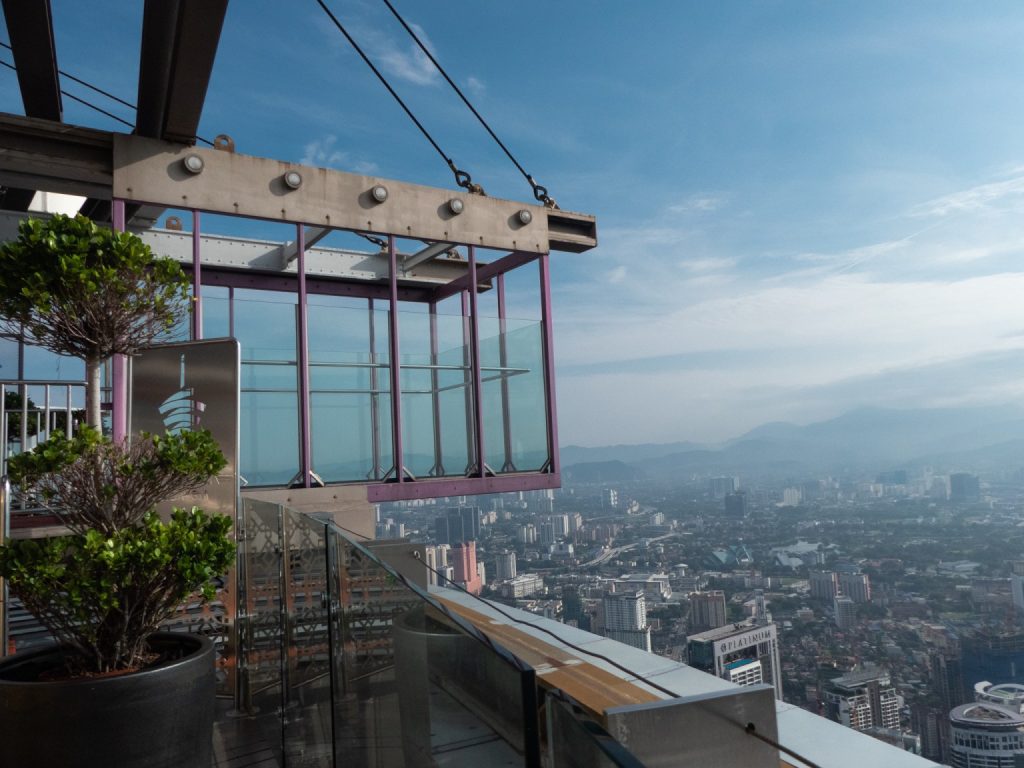 KL Tower skybox overhanging glass floor