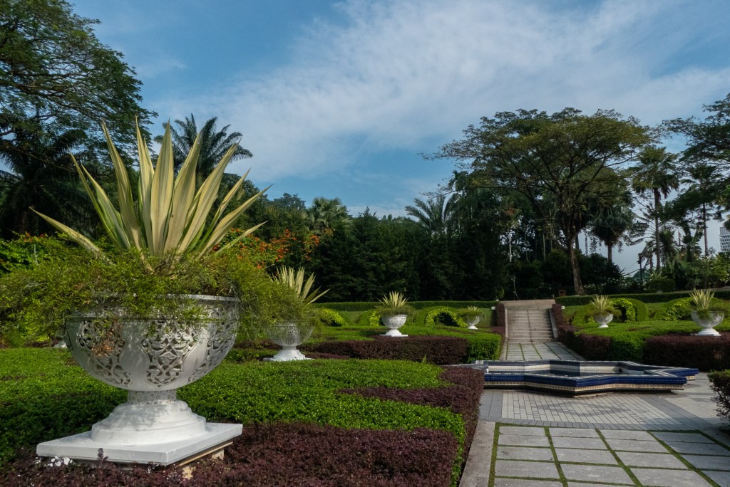 perdana botanical gardens blue sky