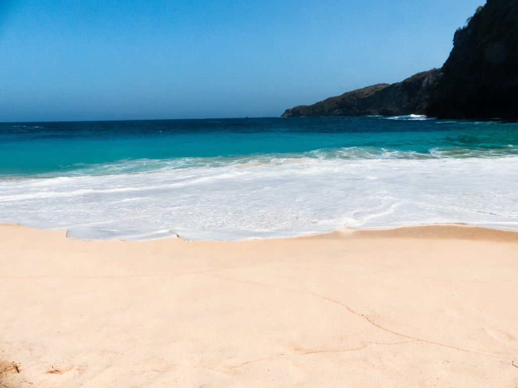 Indonesia beach white sand blue water