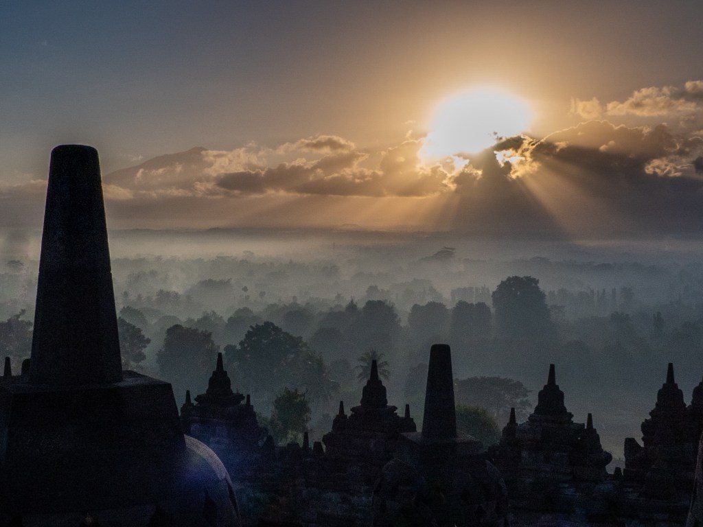 borobudur temple at sunrise 