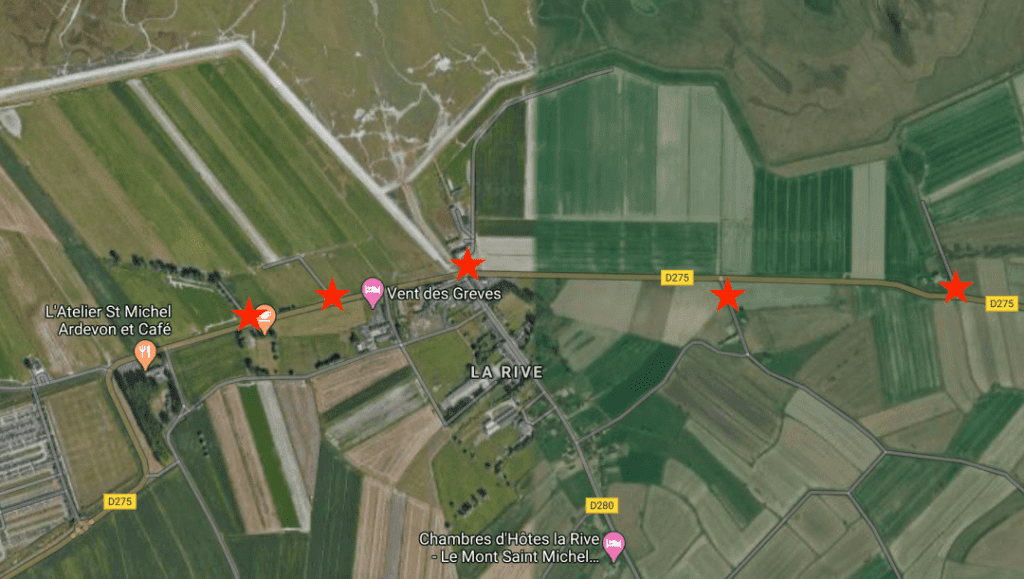 Mont Saint-Michel free parking map