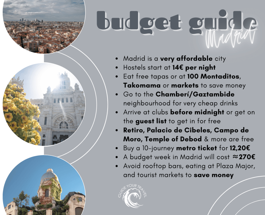 Madrid budget guide save money backpackers affordable