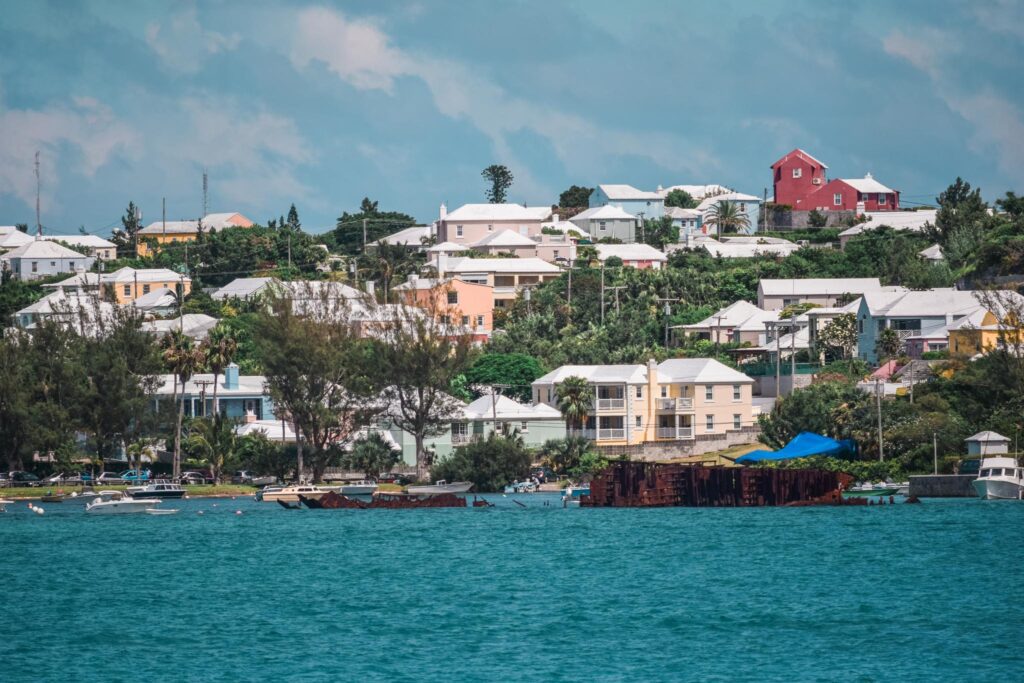 Pastel houses shipwreck