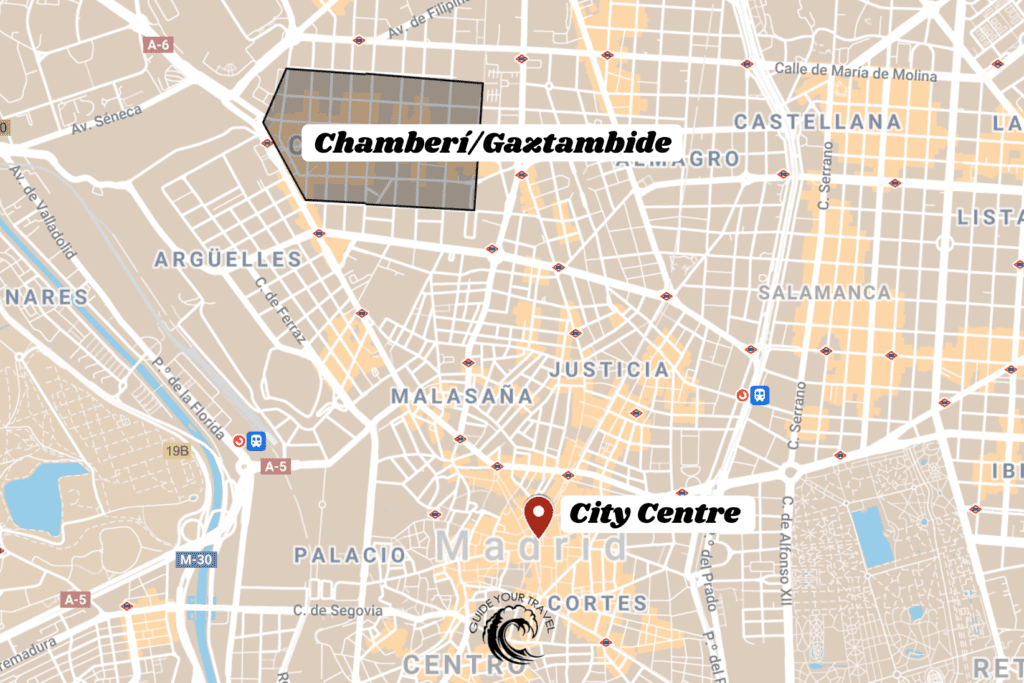 Map Gaztambide Chamberi