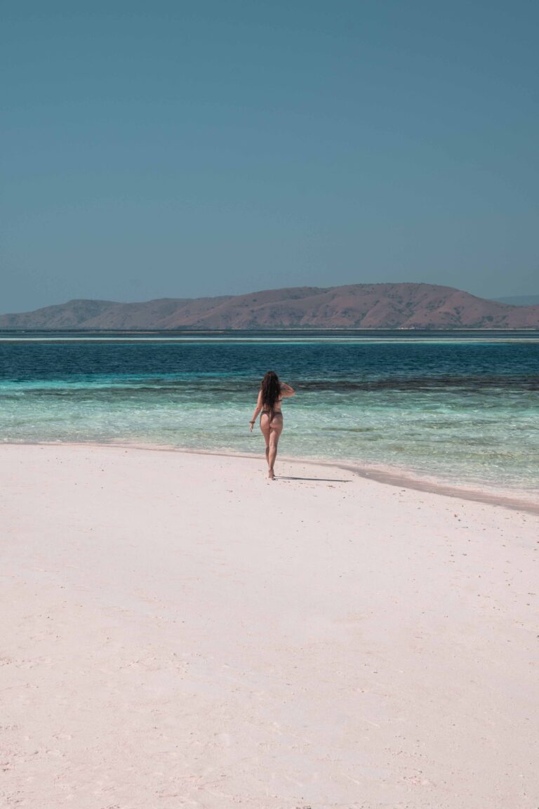 Komodo beach bikini blue water