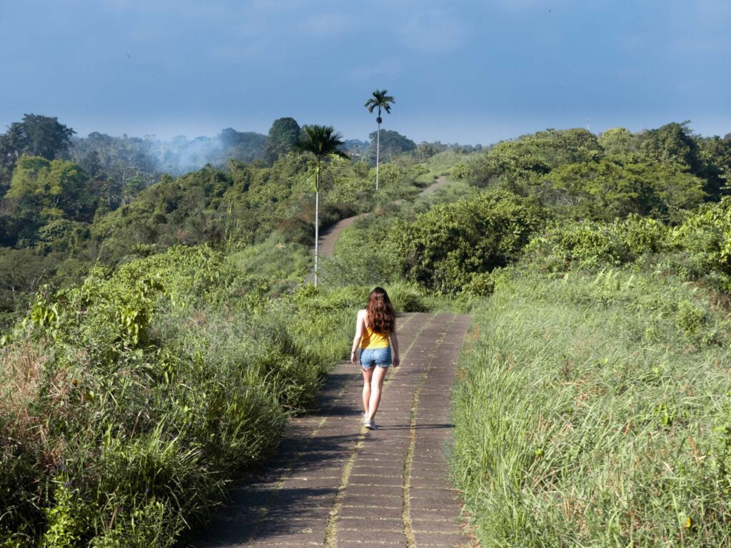 Ubud rice terrace campuhan ridge walk girl walking nickname origin isand of the Gods