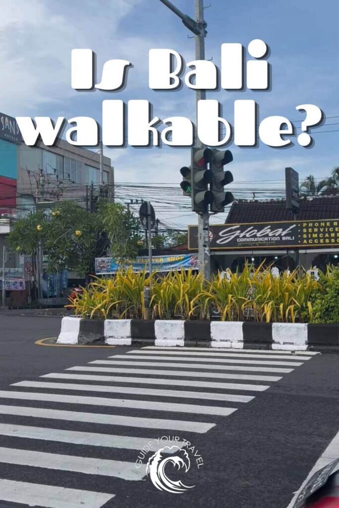 bali walkable sidewalks crossing the road zebra crossing sunset road