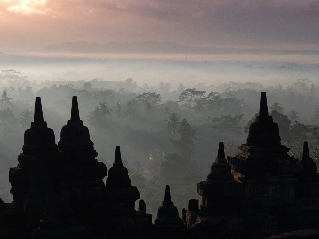 borobudur indonesia sunrise quotes temple