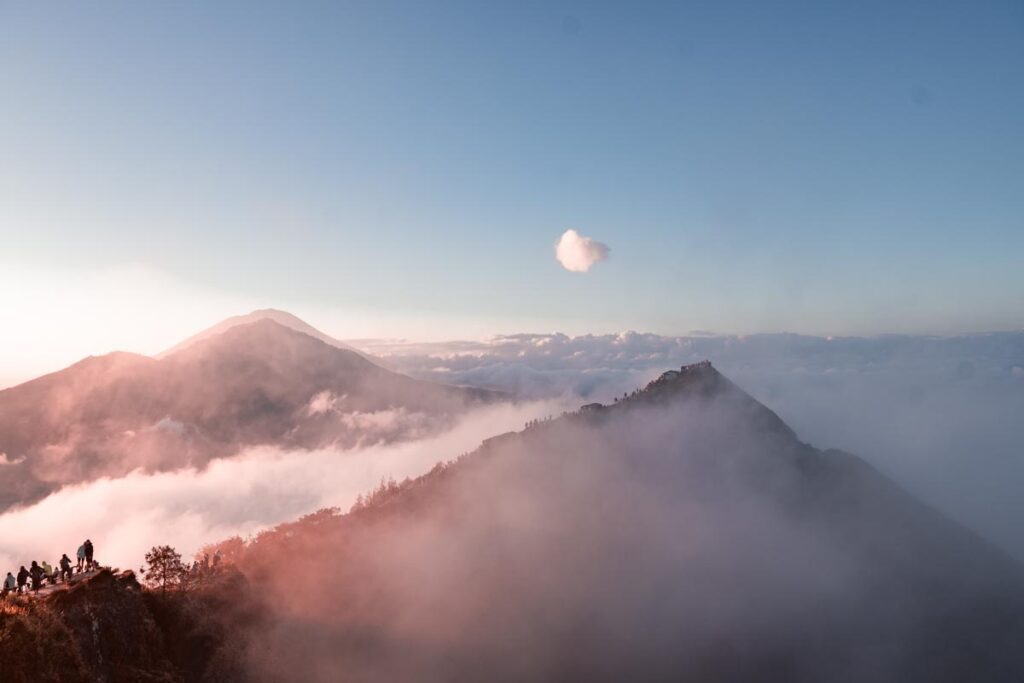 sunrise at mount batur in bali