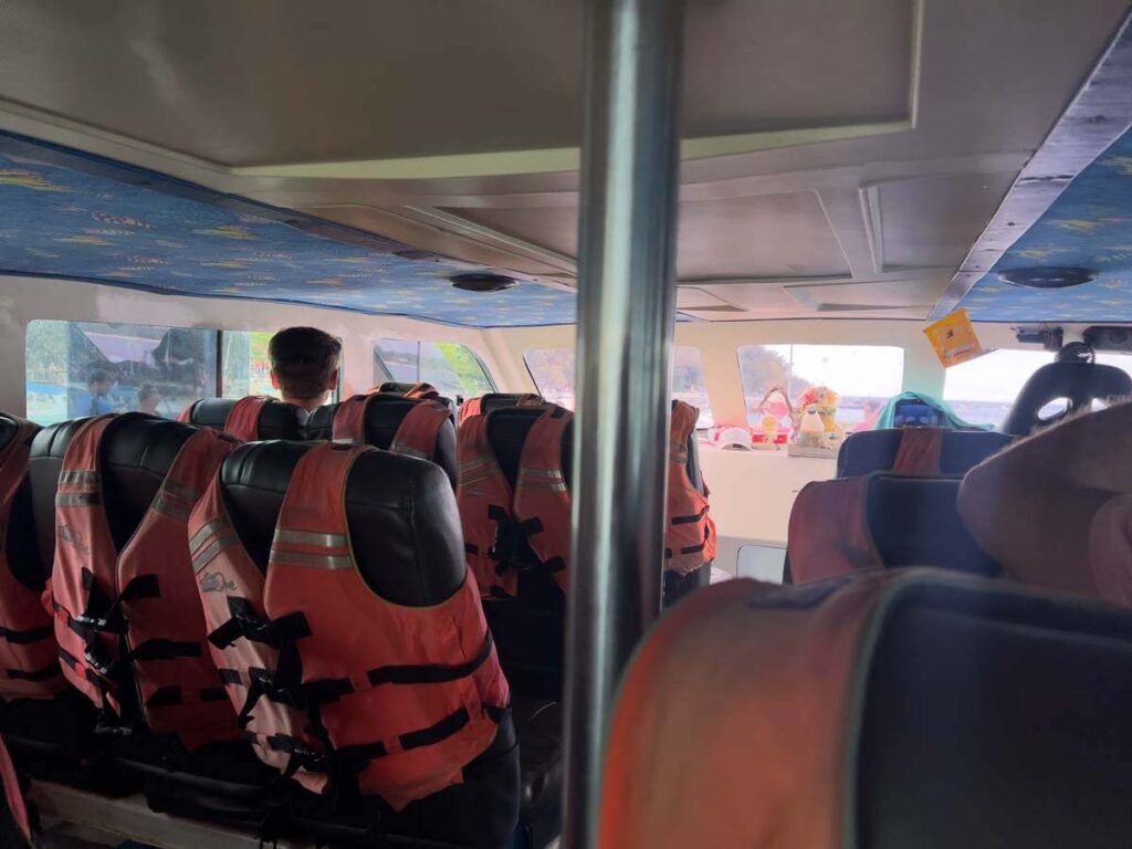 fast boat upper deck gili islands if you feel seasick