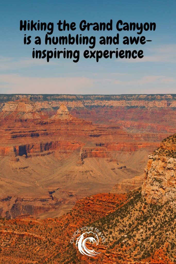 panoramic view of the Grand Canyon and orange colours 