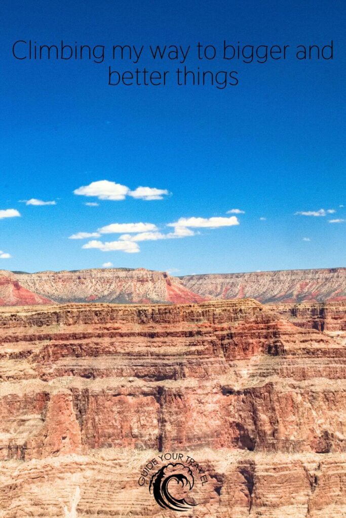 view of Grand Canyon National Park with a quote for instagram captions