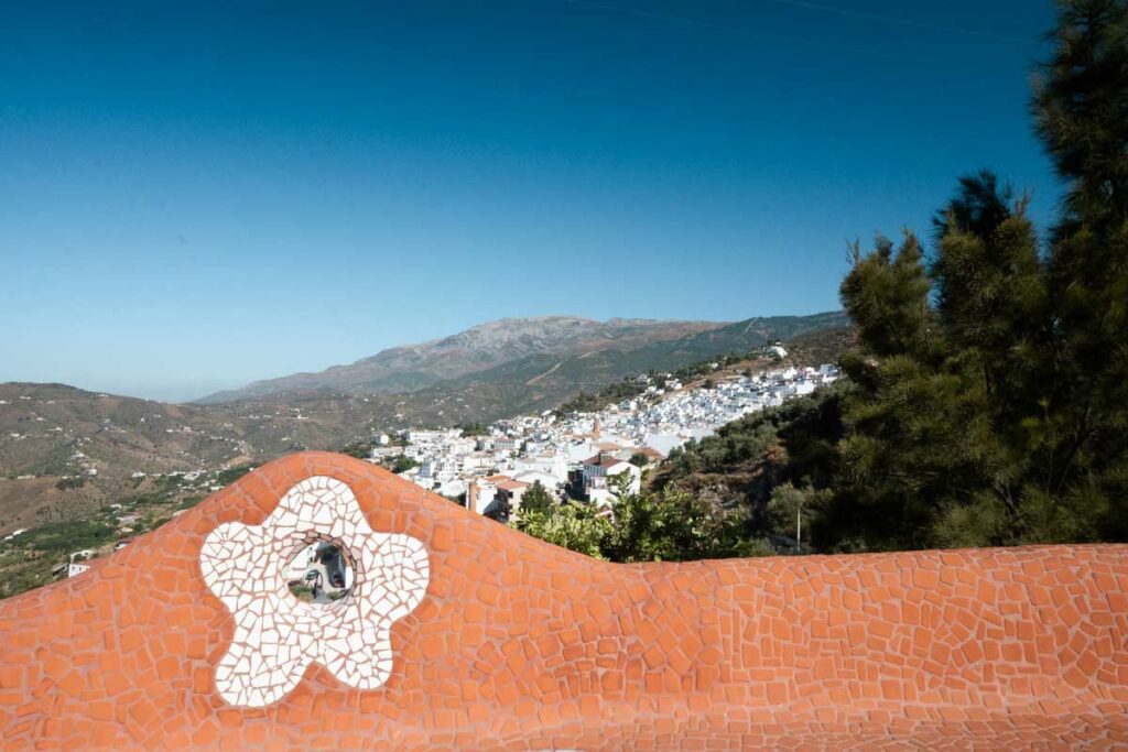 View of competa from gaudi mirador