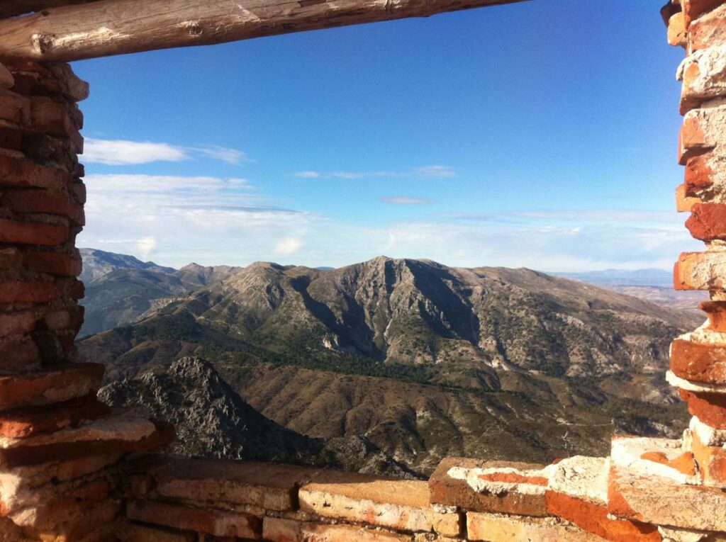 view of mountains in andalucia