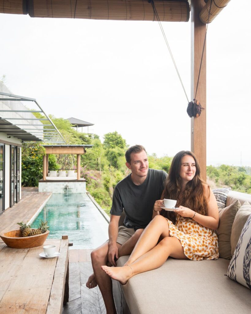 victoria and niklas guide yur travel at sumberkima hill in west bali with inifinity pool views at villa marigold