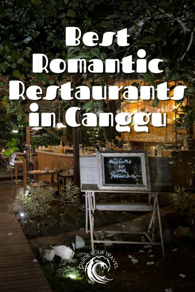 best romantic restaurants in canggu for a date night or candle light dinner 