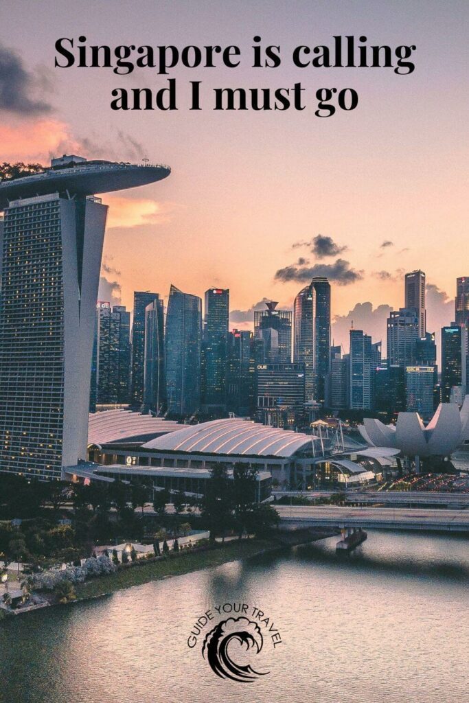 A sunset over the Marina Bay perfect for Singapore instagram captions and quotes