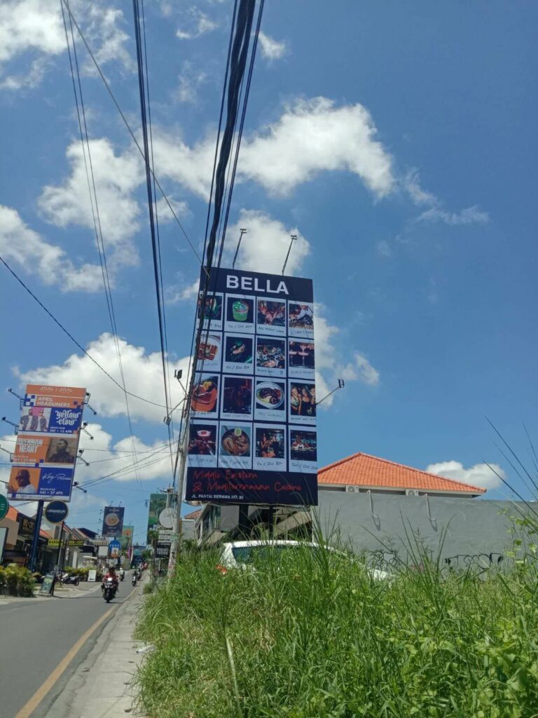 billboards in canggu short cut