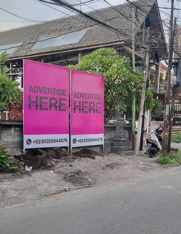 billboard legends bali pink billboards in canggu