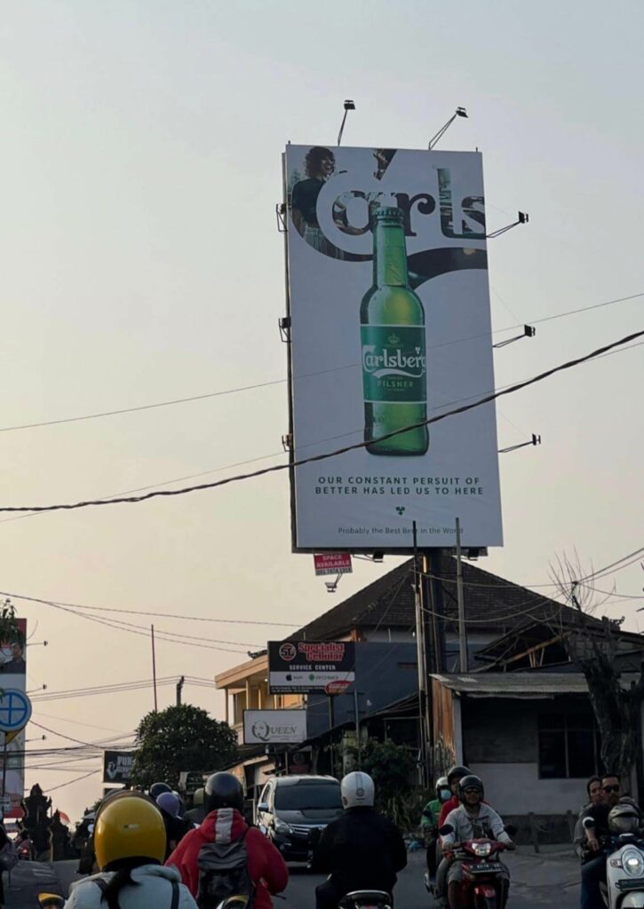 nusaka billboard on jalan raya canggu 