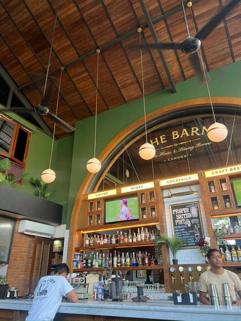 the barn live sports canggu