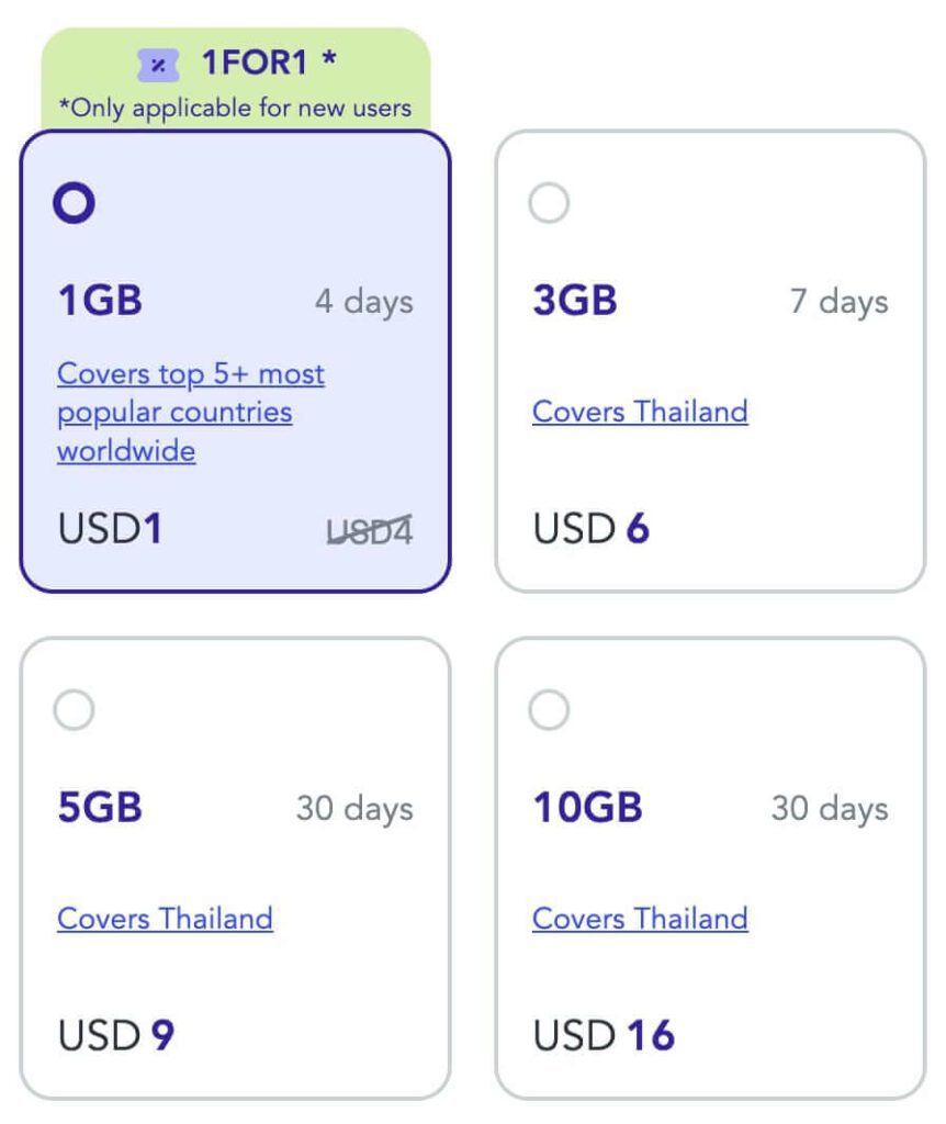 jetpac esim plans for thailand