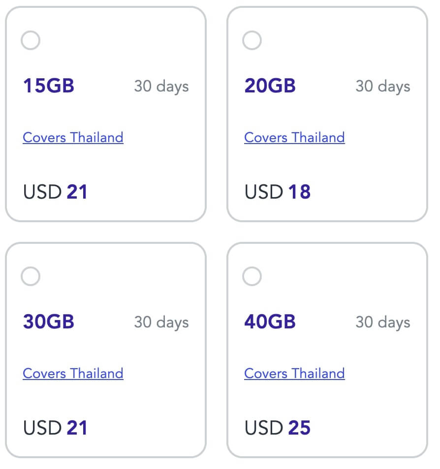 jetpac esim plans for thailand