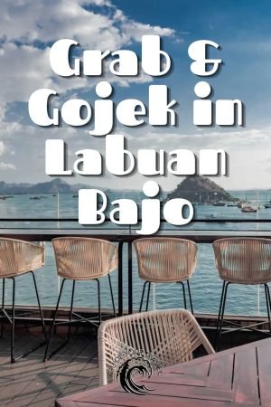 grab gojek labuan bajo taxis view chairs ocean komodo